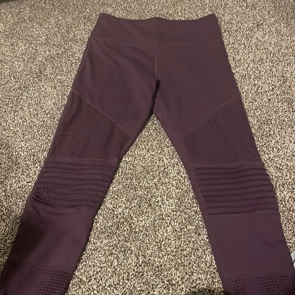 Zyia purple mesh leggings